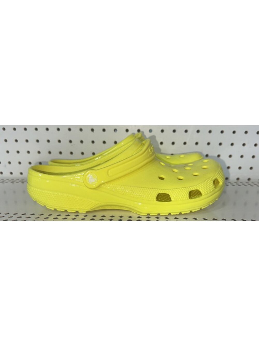 Crocs Classic Neon Highlighter Clog Mens Rubber Slip On Clogs Size 12 Yellow